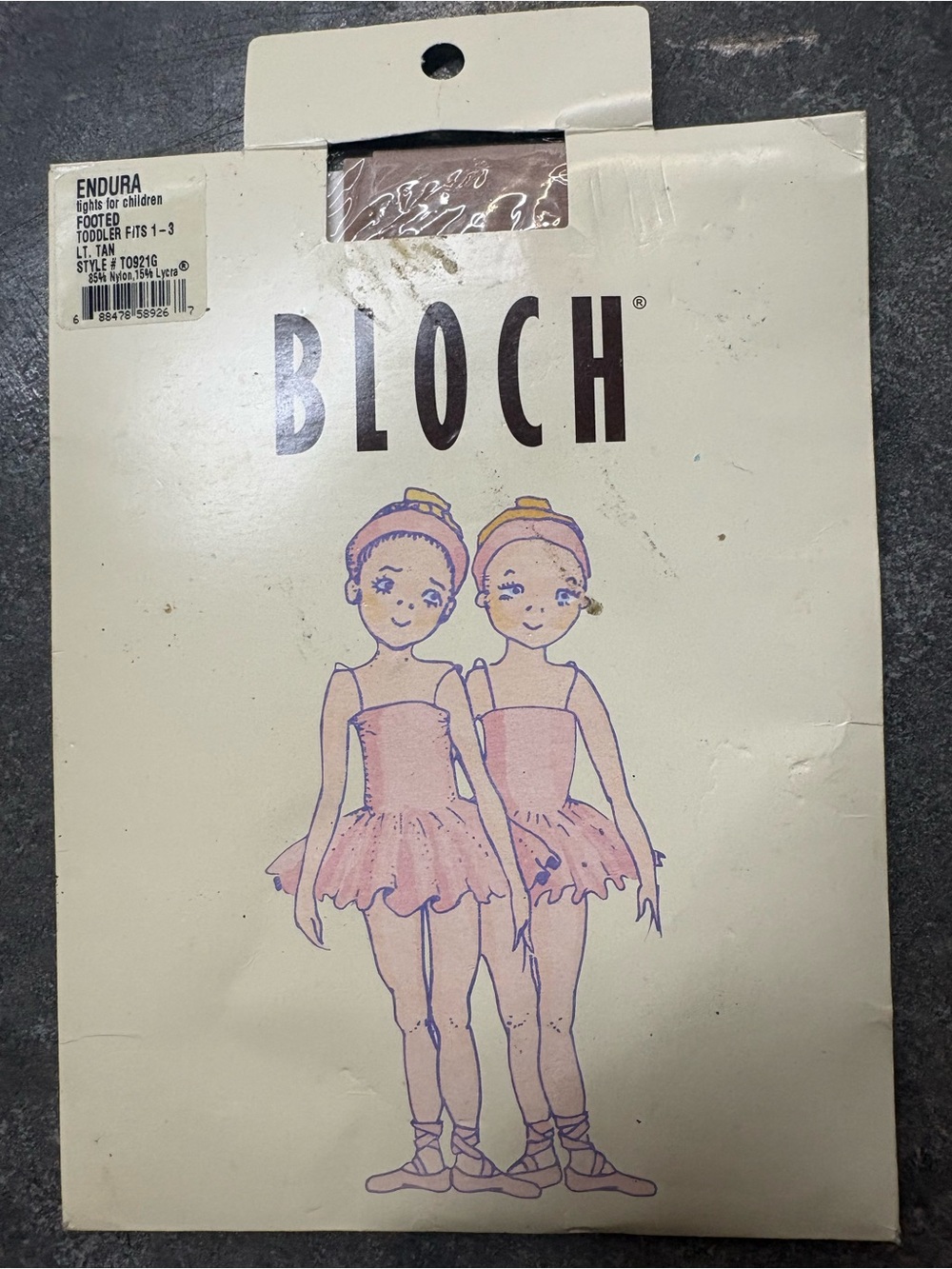 Bloch Endura Girls Footed Nylon Tights, Tan, Size 1-3, T0921G